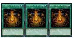 Yugioh- 3X Feast of the Wild LV5 - Common - Unlimited - DUEA-EN056 - Near Mint - Image 1