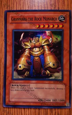 Yugioh Holo FET-EN009 "Granmarg the Rock Monarch" NMint - Image 1