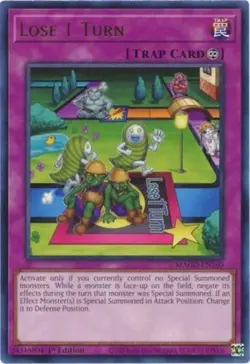 Yugioh! Lose 1 Turn - MAGO-EN160 - Rare - 1st Edition Near Mint, English - Image 1