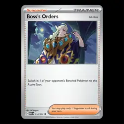 Boss's Orders (Ghetsis) 114/132 - Mega Evolution Pokemon Card - Image 1