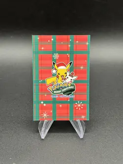 Poncho Pikachu Ho-Oh Red Holo Pokemon 2024 Card Database Merry Christmas Peru - Image 2