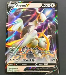 Pokemon Brilliant Stars Arceus V Ultra Rare Card 122/172 NM - Image 1