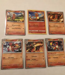 Lot Of 9 Charmander and Charmelion Pokemon Cards - Image 3
