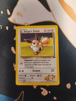 Lt. Surge's Eevee 51/132 Gym Challenge Pokemon Trading Card Game - Image 1