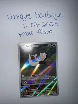Pokemon TCG Bombirdier Illustration Rare Card Scarlet & Violet 219/198 - Image 1