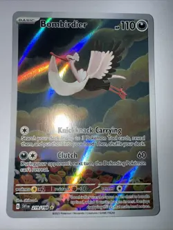 Pokemon TCG Bombirdier Illustration Rare Card Scarlet & Violet 219/198 - Image 2