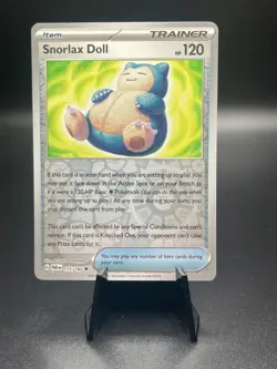 Snorlax Doll [Reverse Holo] 175/182 PAR Paradox Rift Pokemon Card - Image 1