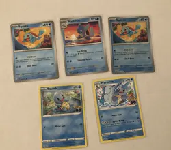 Lot Of 5 Squirtle And Wartortle Pokemon Cards - Image 3