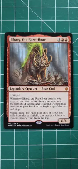 Ilharg, the Raze-Boar War of the Spark Regular Card, Near Mint Condition, MTG - Image 1