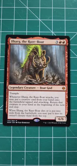 Ilharg, the Raze-Boar War of the Spark Regular Card, Near Mint Condition, MTG - Image 3