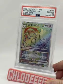 PSA 10 Pokemon Go Mewtwo VSTAR Card 084/071 Hyper Rare Japanese Edition - Image 1