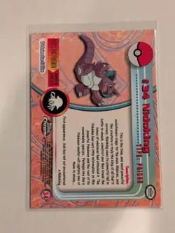 #34 Nidoking Pokemon Topps Chrome Card - Image 2
