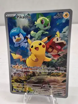 Pokemon Scarlet & Violet Paldea Evolved Pikachu #27 SVP en Pikachu Promo Card - Image 1
