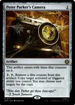 MTG Peter Parker's Camera Normal NM Marvel's Spider-Man Magic 171 - Image 1