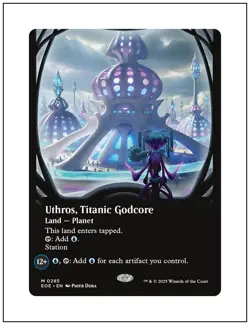 1x Uthros, Titanic Godcore, Borderless Art, Magic the Gathering MTG NM - Image 1