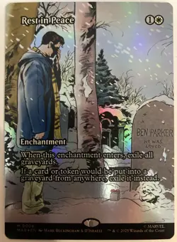 Rest In Peace Borderless FOIL Marvel’s Spider-Man Eternal Legal MAR MTG 0006 M - Image 1