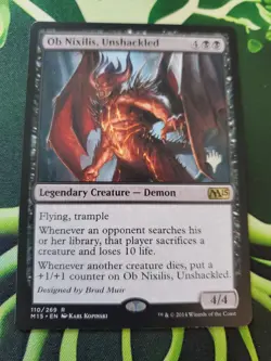 Magic The Gathering Ob Nixilis, Unshackled Promo Core Set 2015 Rare NM 2014 - Image 1