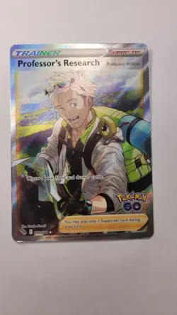 Professor's Research 078/078 Full Art Ultra Rare Pokemon Go Willow 78 NM 2022 - Image 1