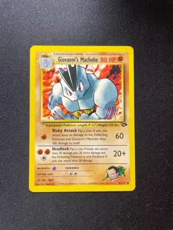 Giovanni's Machoke Gym Challenge Nonholo 42/132 Pokemon English NM - Image 1