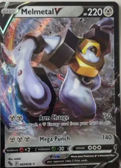 Melmetal V Rare Holo V Sword & Shield Pokemon GO 47/78 Near Mint - Image 1