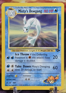 Misty's Dewgong 54/132 Pokemon TCG Gym Challenge Unlimited Regular DM HP - Image 1