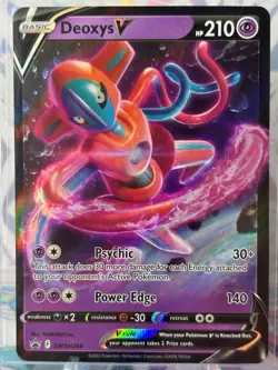 Pokemon TCG Deoxys V SWSH266 Black Star Promo Holo Ultra Rare NM - Image 1