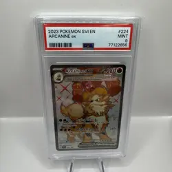 2023 POKEMON SVI EN-SCARLET & VIOLET #224/198 ARCANINE ex ULTRA RARE PSA 9 - Image 1