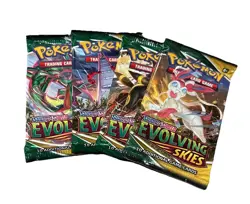 2021 Pokemon Evolving Skies Booster Pack Factory Sealed Random Artwork - Image 1