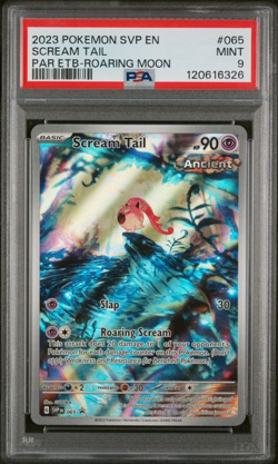 2023 POKEMON SVP SV BLACK STAR PROMO #065 SCREAM TAIL PAR ETB-ROARING MOON PSA9 - Image 1
