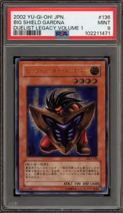 Yu-Gi-Oh! Big Shield Gardna Duelist Legacy Vol 1 JPN Ultimate Rare DL1-136 PSA 9 - Image 1
