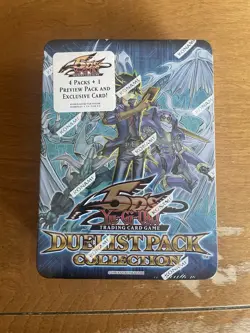 2010 YuGiOh! YGO 5D's Duelist Pack Collection Tin Blue Factory Sealed - Image 1