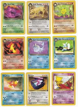 Pokemon Team Rocket COMPLETE SET Uncommon/Common Vintage WOTC 48 Card Lot MP-NM - Image 3