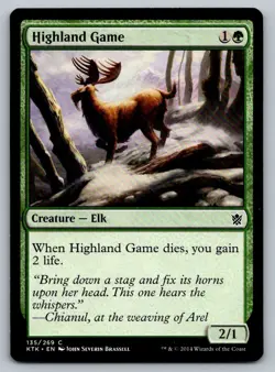 Highland Game Magic The Gathering Kahns of Tarkir 2014 MTG Card FREE SHIPPING ! - Image 3