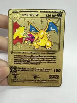 Charizard 120HP Metal POKEMON Card-Collectible Gift Display！ - Image 1