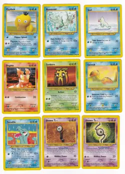 Pokemon Neo Destiny COMPLETE SET Common Vintage WOTC 33 Card Lot MP-NM - Image 4