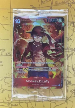 One Piece TCG: Luffy ST10-006 Treasure Booster Promo Card - SEALED! - Image 1