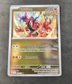 Pokemon Surging Sparks Paldean Koraidon Reverse Holo Uncommon Card 116/191 NM - Image 1