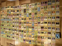 Pokemon Cards Base Set Lot + Some From Later Sets-Childhood Collection-288 Cards - Image 1
