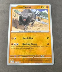 Pokemon Surging Sparks Paldean Tauros Reverse Holo Uncommon Card 101/191 NM - Image 1