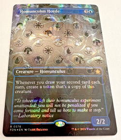 MTG Homunculus Horde (Borderless) (Mana Foil) Foundations NM - Image 1