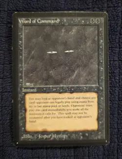 MTG Word of Command Beta Magic the Gathering LP - Image 1