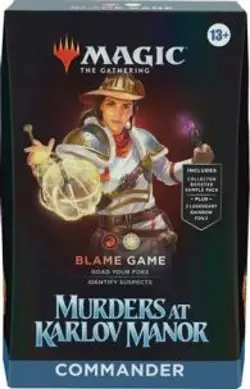 1x Commander: Murders at Karlov Manor: Blame Game New Sealed Product - Magic: T - Image 1