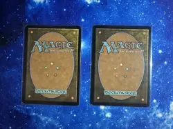MTG Lot - 2x Full Art Promo Staggershock & Searing Blaze - MPR LP-NM - Image 2