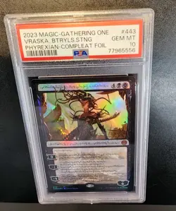 Magic the Gathering: Vraska Betrayals Sting (Phyrexian Foil); "PSA 10 Gem Mint" - Image 1