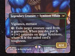 Venom, Deadly Devourer (Borderless) #22 (NM) Spider-Man SPE Magic MTG - Image 4