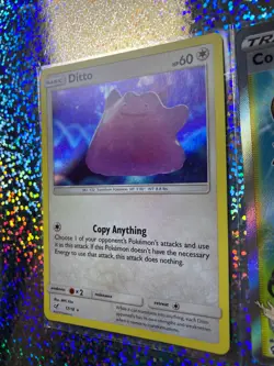 Pokemon TCG: Detective Pikachu Rare Holo 17/18 Ditto; Full Art 200/203 Copycat - Image 4