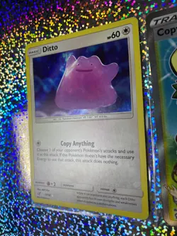 Pokemon TCG: Detective Pikachu Rare Holo 17/18 Ditto; Full Art 200/203 Copycat - Image 5