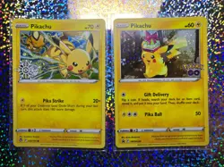 Pokemon TCG Cosmos Holo Pikachu: Promo SWSH234; Holiday Calendar 049/195 - Image 1
