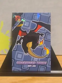 Pokemon, PERU, Shiny Charizard, Team Rocket Card Database, Cracked Ice Holo, LP - Image 1