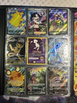 Pokemon Binder Collection Lot (Alt Arts, Holos, Full Arts) Ft. WOTC Catch Mew! - Image 1